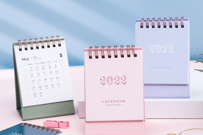 Customized color printing high quality pocket calendar (4)
