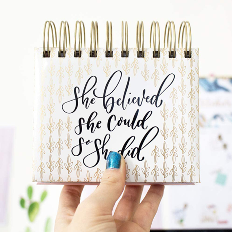 Daily inspirational quotes desk tent calendars