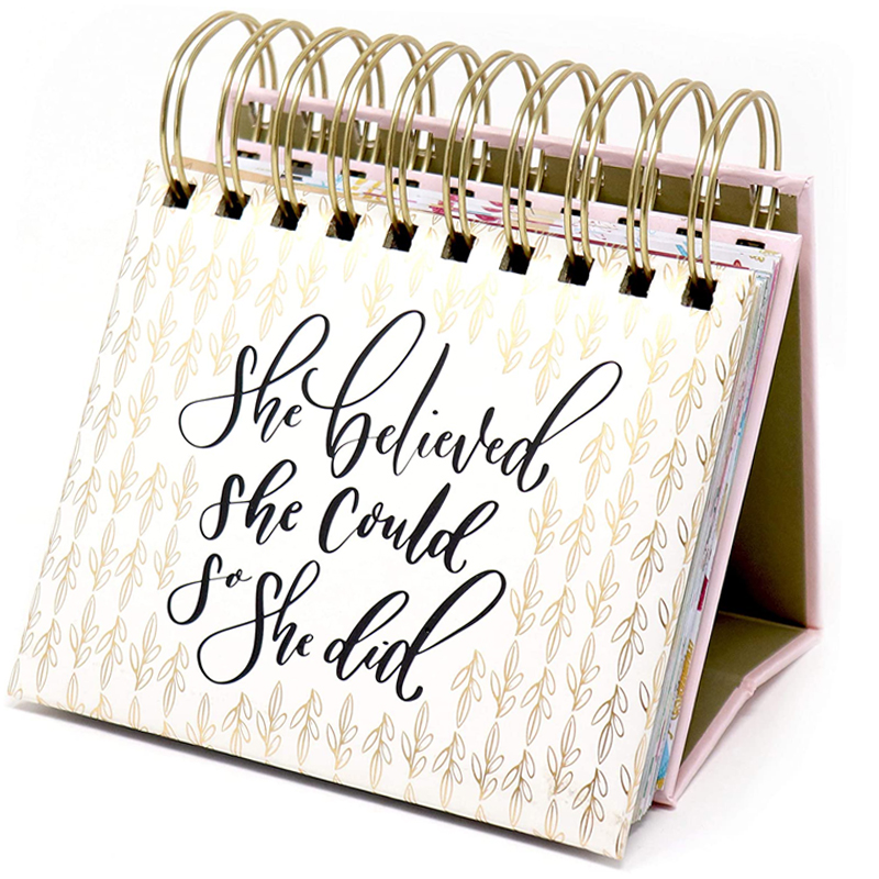 Daily inspirational quotes desk tent calendars