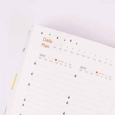 Hardcover customized journals daily diary calendar (5)