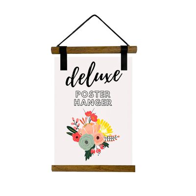 Magnetic poster calendars hanger with wooden dowel (6)