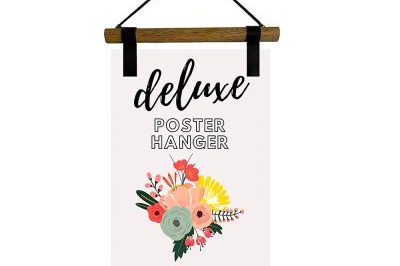 Magnetic poster calendars hanger with wooden dowel (6)