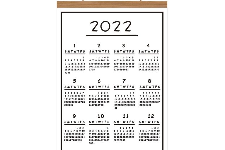 Nordic style canvas painting poster calendar (5)