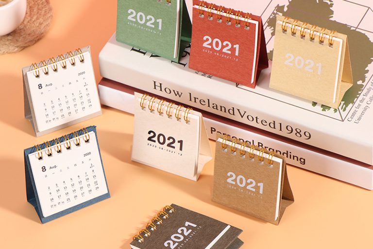 Spiral desk creative pocket calendar (4)